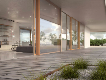 WOODEN SKYLINE SLIDING - Lift and slide wooden patio door by CARMINATI SERRAMENTI - view 3